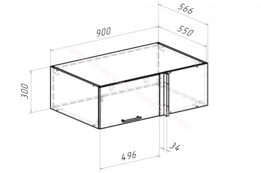 Кухонный гарнитур Глория гранд прайм 2200х2500 мм