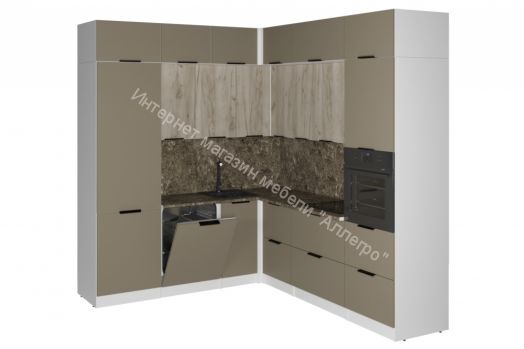 Кухонный гарнитур Альба гранд прайм 2200х2500 мм