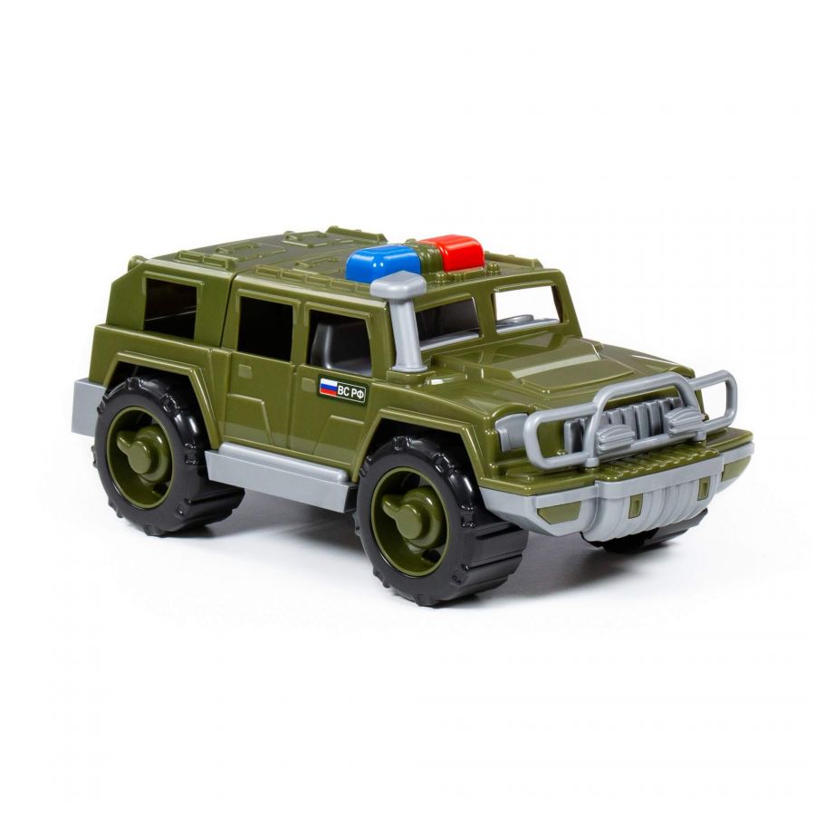 Автомобиль-джип военный патрульный "Защитник" (в коробке)