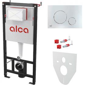 Комплект инсталляции Alcadrain Sadromodul 4в1 AM101/1120-4:1 RU M671-0001 хром глянцевый