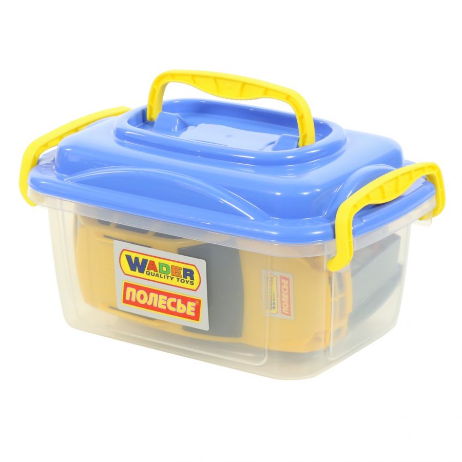 Конструктор "Автомобиль легковой с прицепом" (в контейнере)