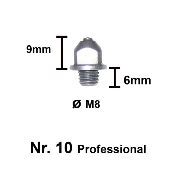 Шипы Tuna Pro для подков. С победитовой вставкой, M8х6 9 мм.