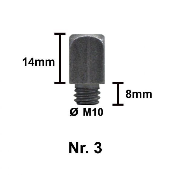 Шипы Tuna Grass Летние (травяные) для подков. M10х8 14 мм.