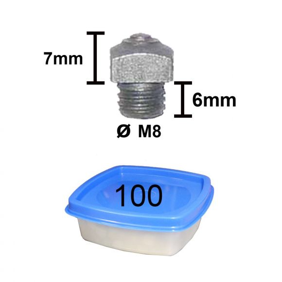 Шипы Tuna для подков. С победитовой вставкой, M8х6 7 мм. 100 шт.