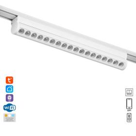 Светильник трековый SLIM "Книжка-33" LED 18Вт 3000K-6000К 48V CRI90 белый 3,2х3,8х33,6см