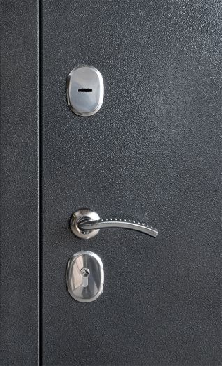 Дверь Входная Дверной континент ДК-70 зеркало Сандал белый