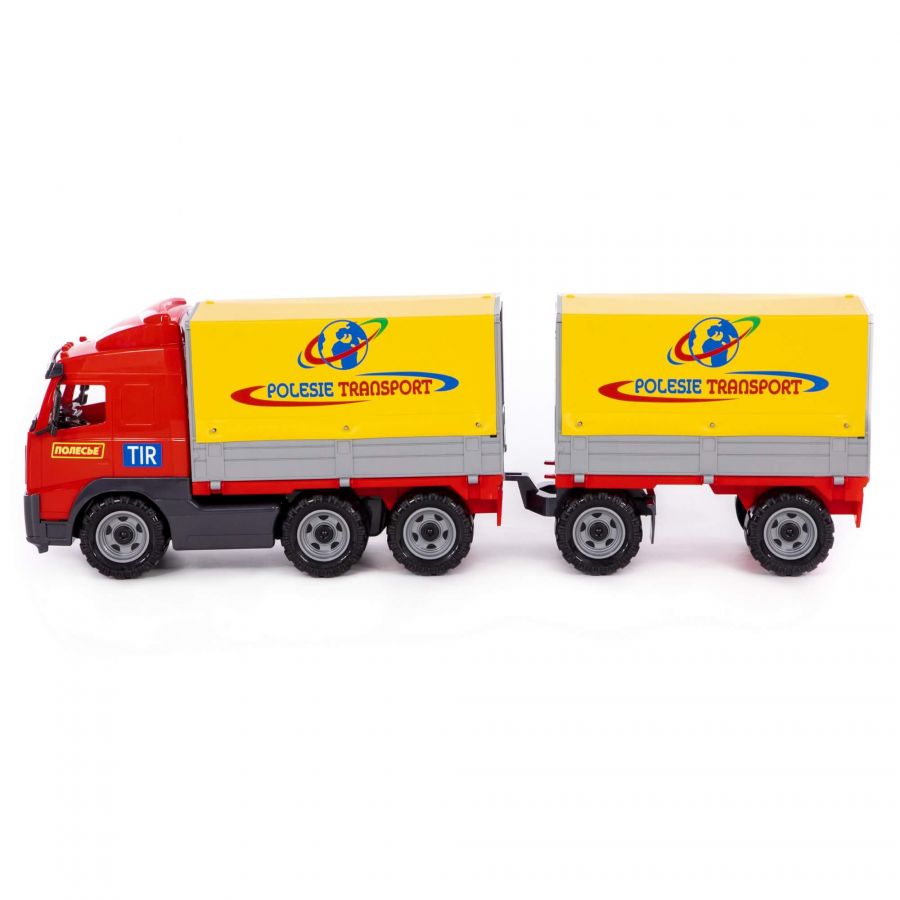 Автомобиль бортовой тентовый с прицепом (в коробке)