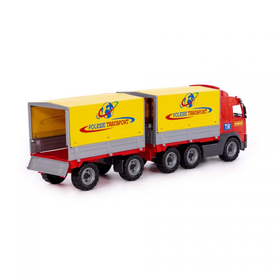 Автомобиль бортовой тентовый с прицепом (в коробке)