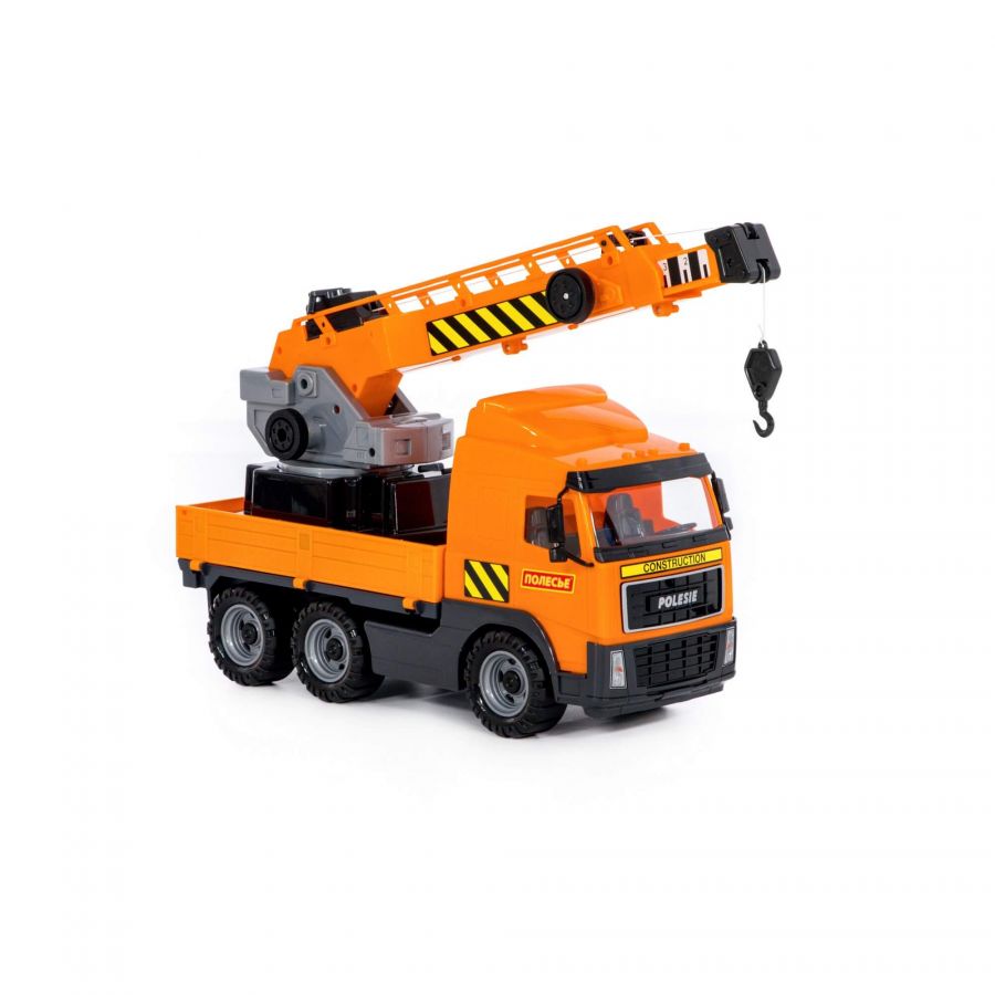 Автомобиль-кран с поворотной платформой (в сеточке)