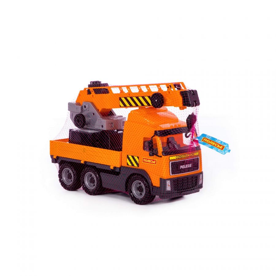 Автомобиль-кран с поворотной платформой (в сеточке)