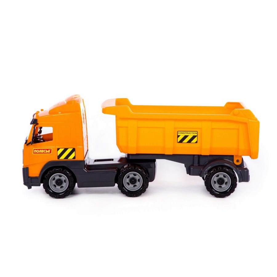 Автомобиль-самосвал с полуприцепом (в сеточке)