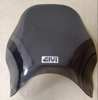 Ветровик для круглой фары черный GIVI
