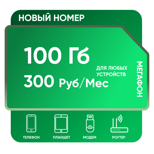 SIM-карта Мега 100 Гб