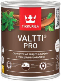 Лазурь Сверхпрочная Tikkurila Valtti Pro 9л с Глянцевым Покрытием для Древесины / Тиккурила Валтти Про.