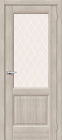 Межкомнатная Дверь с Экошпоном Bravo Неоклассик-33 Cappuccino Melinga / White Сrystal 600x2000, 700x2000, 800x2000, 900x2000мм  (полотно)  / Браво.