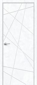 Межкомнатная Дверь с Экошпоном Bravo Граффити-5.Д Snow Art 600x2000, 700x2000, 800x2000, 900x2000мм  (полотно) / Браво.