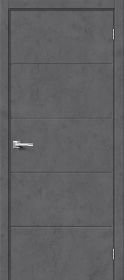 Межкомнатная Дверь с Экошпоном Bravo Граффити-2.Д Slate Art 600x2000, 700x2000, 800x2000, 900x2000мм (полотно) / Браво.