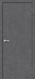 Межкомнатная Дверь с Экошпоном Bravo Граффити-5.Д Slate Art 600x2000, 700x2000, 800x2000, 900x2000мм (полотно) / Браво.