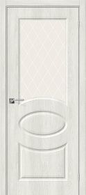 Межкомнатная Дверь Винил Bravo Скинни-21 Casablanca / White Сrystal 600x2000, 700x2000, 800x2000, 900x2000мм  (полотно) / Браво.