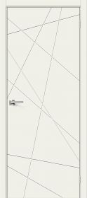 Межкомнатная Дверь Эмаль Bravo Граффити-5 Whitey 600x2000, 700x2000, 800x2000, 900x2000мм  (полотно) / Браво.