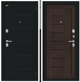 Входная Дверь Bravo Проф Букле Черное/Wenge Veralinga 860x2050, 960x2050мм / Браво.