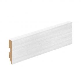 Плинтус с Экошпоном Bravo Плинтус Тип-0 Snow Melinga 16x70x2050мм / Браво.