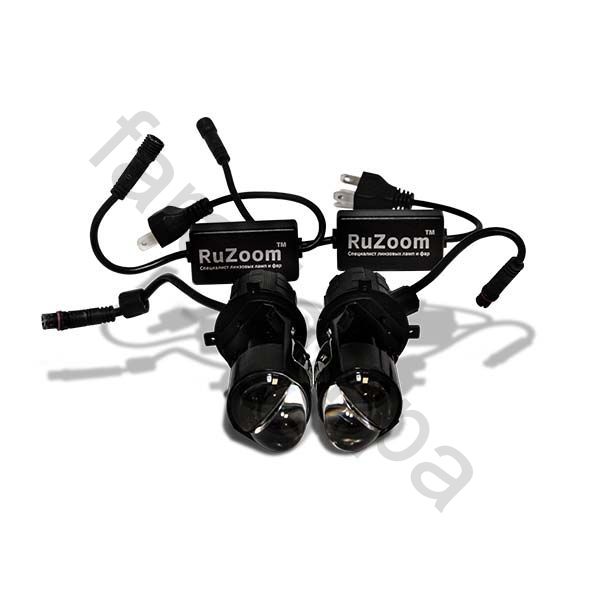 Светодиодные линзы лампы в фары H4 (80 ватт) серия А82