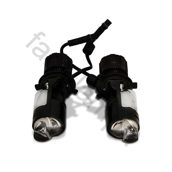 Светодиодные линзы лампы в фары H4 (80 ватт) серия А82