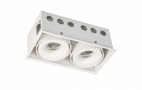 Корпус Алюминиевый Светильника SWG PRO COMBO-CRD2-WH-2 Белый, Двойной / СВГ 009944.