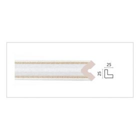 Багет Cosca Угол C1025-30G Д2400хШ25хТ25 мм / Коска.