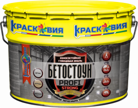 Бетостоун PROFI «STRONG» Красковия 8кг Эмаль для Бетонных, Деревянных и Металлических Полов Белая / Красковия.