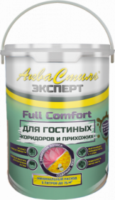 АкваСтиль Эксперт «Full Comfort» Гостиные-Коридоры Красковия 5.0л Белая, Краска для Стен и Потолков / Красковия.