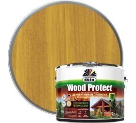 Пропитка Dufa Wood Protect 9л Сосна для Защиты Древесины с Воском / Дюфа Вуд Протект.