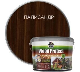 Пропитка Dufa Wood Protect 9л Палисандр для Защиты Древесины с Воском / Дюфа Вуд Протект.