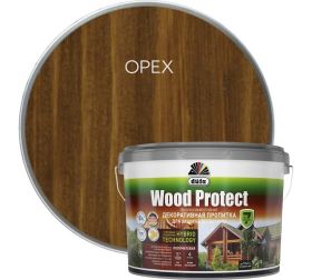 Пропитка Dufa Wood Protect 9л Орех для Защиты Древесины с Воском / Дюфа Вуд Протект.