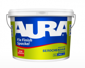 Шпатлевка AURA Fix Finish Spackel 1.5кг Белая, Акриловая для Внутренних Работ / Аура.