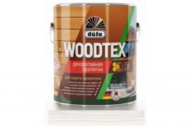 Пропитка Dufa Woodtex 3л Белая для Дерева Алкидная с Твердым Воском в Составе / Дюфа Вудтекс.