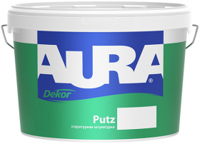 Декоративная Штукатурка Короед Aura Dekor Putz 8кг Структурная, Зерно 3мм,  для Внутренних и Наружных Работ / Аура.