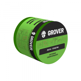 Лента-Герметик Grover 10х0,1 м Зеленая Битумная Самоклеящаяся / Гровер.
