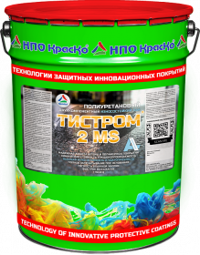 Лак Полиуретановый 2-х комп. Краско Тистром - 2MS 20кг Глянцевый, для Бетона / НПО Краско.