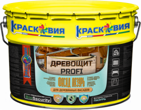 Лазурь для Дерева Красковия Древощит Profi "Фасад Лазурь" 8кг  Бесцветный с Защитой от Плесени и Грибка.