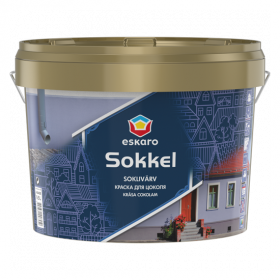 Краска для Цоколя 9.5л Eskaro Sokkel Белая, Матовая, Акрилатная / Эскаро.