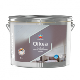 Краска Изолирующая 9л Eskaro Oikea Белая, для Деревянных Потолков и Стен / Эскаро.