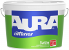 Краска для Обоев и Структурных Поверхностей Aura Interior Satin 9л Белая, Матовая / Аура.