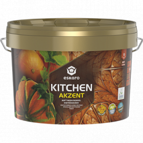 Влагостойкая Краска 2.7л Eskaro Akzent Kitchen Матовая Особо Прочная для Внутренних Работ.