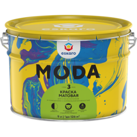 Краска 2.7л Eskaro Moda 3 Матовая для Стен и Потолков.