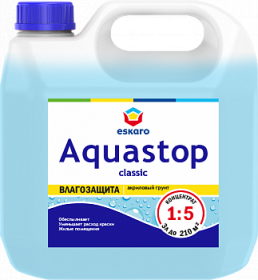 Грунт-Влагоизолятор 10л Eskaro Aquastop Концетрат.
