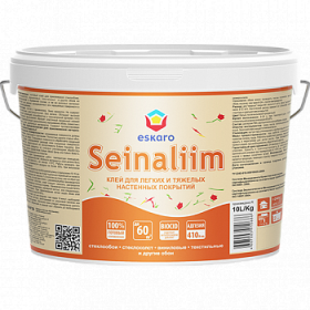 Клей 2.5л Eskaro Seinaliim для Легких и Тяжелых Настенных Покрытий.