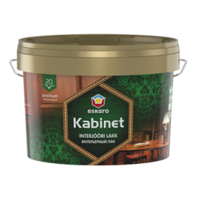 Водоразбавимый Лак 2.4л Eskaro Kabinet 20 Полуматовый для Внутренних Работ.