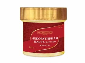 Optimist-Elite D742 Декоративная Паста Блестки для Внутренних Работ Золото XXХL 0.1л.